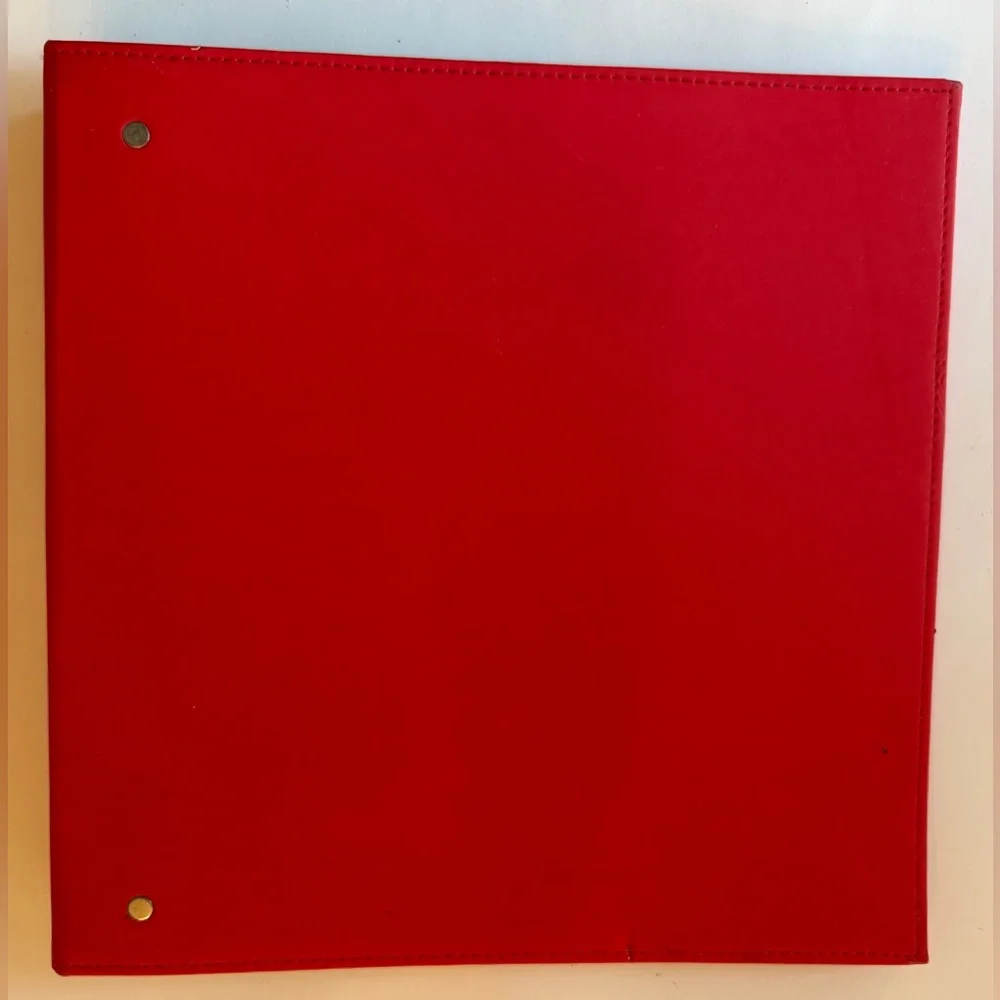 Martha Stewart for Avery Red One-Touch EZD 1” Binder, 11” x 11.5”